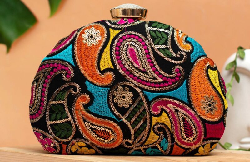 Beautifully crafted the ethnic women clutches