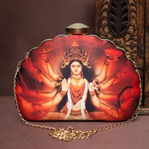 Festival collection Blessings of Maa Durga handbags clutch for women multipurpose