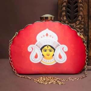 Festival collection Blessings of Maa Durga handbags clutch for women multipurpose