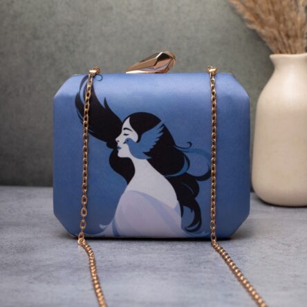 Beautiful artistic soulful image clutch handbag for women